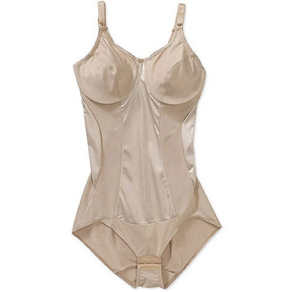 Cupid Women's Extra Firm Underwire Spandex Bodysuit Shapewear